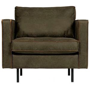 BePureHome Rodeo Classic Fauteuil - Recycle Leer - Army - 83x98x88