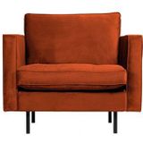 BePureHome Rodeo Classic Fauteuil - Velvet - Roest