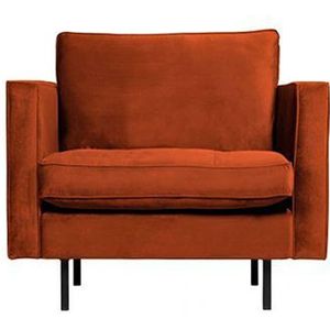 BePureHome Rodeo Classic Fauteuil - Velvet - Roest