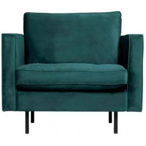BePureHome Rodeo Classic Fauteuil - Velvet - Teal