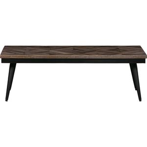 BePureHome Rhombic Salontafel - Hout/Metaal - Naturel - 40x120x60