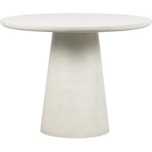 WOOOD Damon Ronde Eettafel - Fiber Clay - Wit - 76x100x10