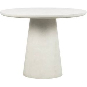 WOOOD Damon Ronde Eettafel - Fiber Clay - Wit - 76x100x10