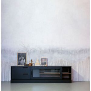 WOOOD Exclusive James Tv meubel - Grenen - Zwart - 50x180x42