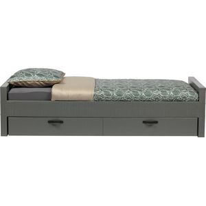 Morris Bed Grenen Leem 90x200cm Excl Lattenbodem en opbergla[fsc]