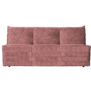 WOOOD Exclusive Bag Bank - Velvet - Roze - 75x160x90: Stijlvolle Roze Velvet Bank - Comfortabel en Eigenwijs