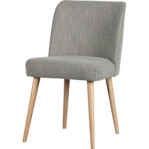 Vtwonen Force Eetkamerstoelen - Bouclé - Grijs - Set van 2