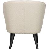 WOOOD Sara Fauteuil - Boucle - Creme - 71x59x70