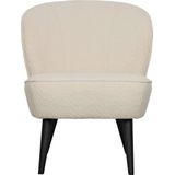 WOOOD Sara Fauteuil - Boucle - Creme - 71x59x70
