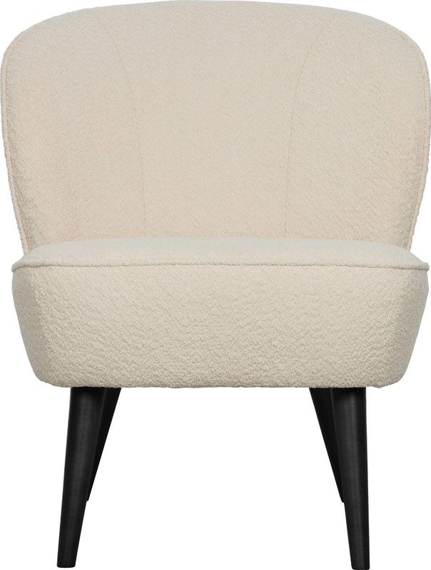 WOOOD Sara Fauteuil - Boucle - Creme - 71x59x70