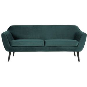 WOOOD Rocco Bank 2-Zits - Fluweel Teal - Luxueus en Comfortabel - B187 x D82 x H75 cm