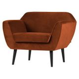 Rocco Fauteuil Fluweel Roest