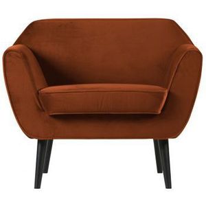 Rocco Fauteuil Fluweel Roest