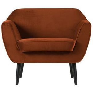 Woood Rocco Fauteuil - Velvet - Roest