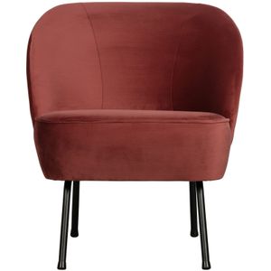 BePureHome Vogue Fauteuil - Velvet - Chestnut - 69x57x70