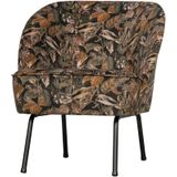 BePureHome Vogue Fauteuil - Velvet - Bouquet Zwart - 69x57x70