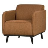 BePureHome Statement Fauteuil Met Arm - Boucle - Butter - 77x72x93