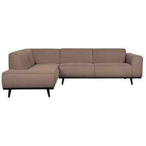 BePureHome Statement Hoekbank Links - Boucle - Nougat - 77x274x210