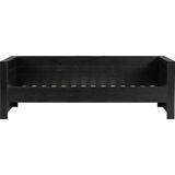 WOOOD Dennis Bedbank Grenen Zwart 90 x 200 Cm - Robuust en Stoer Design