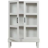 Basiclabel Bonk Vitrinekast - Grenen - Mist - 160x103x37