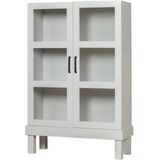 Basiclabel Bonk Vitrinekast - Grenen - Mist - 160x103x37