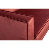 BePureHome Rodeo Chaise Longue Links - Velvet - Chestnut