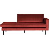 BePureHome Rodeo Daybed Rechts - Velvet - Chestnut - 85x203x86