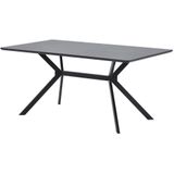 WOOOD Exclusive Bruno Eettafel - Mdf - Zwart - 200x90