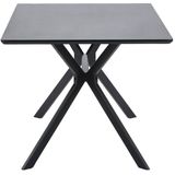 WOOOD Exclusive Bruno Eettafel - Mdf - Zwart - 200x90