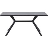 WOOOD Exclusive Bruno Eettafel - Mdf - Zwart - 200x90