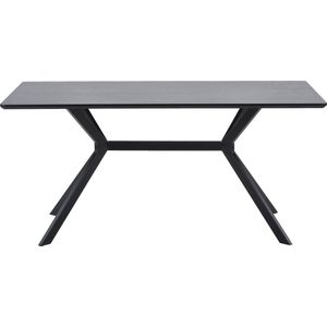 WOOOD Exclusive Bruno Eettafel - Mdf - Zwart - 160x90