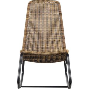 WOOOD Schommelstoel Buiten Tom - Rattan - Naturel - 97x51x95