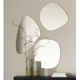 WOOOD Exclusive Philou Spiegel Glas/Metaal Zwart 60x55x0,5