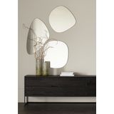 WOOOD Exclusive Philou Spiegel Glas/Metaal Zwart 60x55x0,5