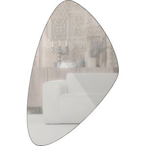 WOOOD Exclusive Philou Spiegel Glas/Metaal Zwart 80x50x0,5