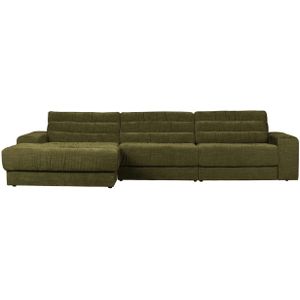BePureHome Date Chaise Longue Links - Vintage - Groen - 78x316x162