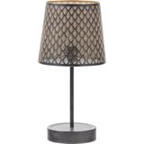 WOOOD Kars Tafellamp - Metaal - Zwart - 56x28x28