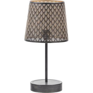 WOOOD Kars Tafellamp - Metaal - Zwart - 56x28x28