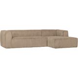 WOOOD Bean Hoekbank Rechts - Grof Ribstof Design - Hoge Kwaliteit - Robuuste Basis - Hoge Zitcomfort - 305x96/175 cm