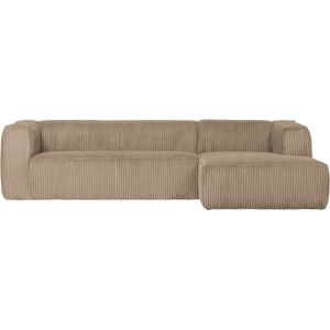 WOOOD Bean Hoekbank Rechts - Grof Ribstof Design - Hoge Kwaliteit - Robuuste Basis - Hoge Zitcomfort - 305x96/175 cm