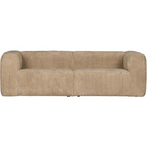 WOOOD Exclusive Bean 3,5-Zits Bank - Ribstof - Stoer en Robuust Design - Hoge Zitcomfort - 73x246x96 cm