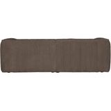 WOOOD Exclusive Bean 3,5-Zits Bank - Grove Ribstof - Mud - 73x246x96 - Stoer en comfortabel