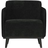 BePureHome Statement Fauteuil Met Arm - Ribstof - Graphite - 77x72x93