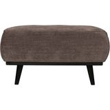 BePureHome Statement Hocker - Rib - Taupe - 40x80x55