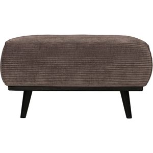 Statement Hocker Brede Platte Rib Taupe