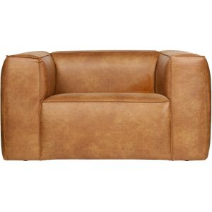 WOOOD Bean Fauteuil - Recycle Leer - Cognac - 74x146x98