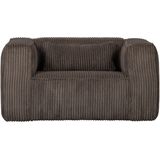 WOOOD Exclusive Bean Fauteuil - Grove Ribstof - Mud - 74x146x98