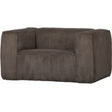 WOOOD Exclusive Bean Fauteuil - Grove Ribstof - Mud - 74x146x98