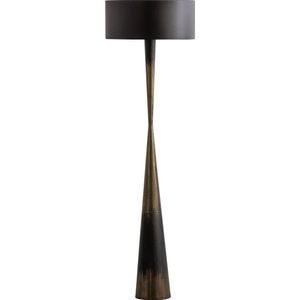 HOMCOM vloerlamp 3-lamps retro vloerlamp in industrieel design zwart | Netherlands
