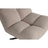 WOOOD Exclusive Vinny Draaifauteuil - Boucle - Zand - 80x75x75